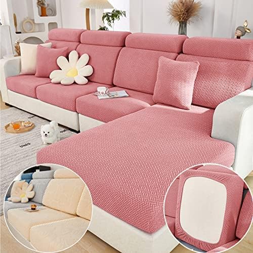 Magic Sofa Covers Couch Covers 2024 New Wear-Resistant Universal Sofa Covers Washable Stretch Couch Cushion Covers Slipcovers for Sectional Sofa (Texture Sea Blue,Pillowcase)