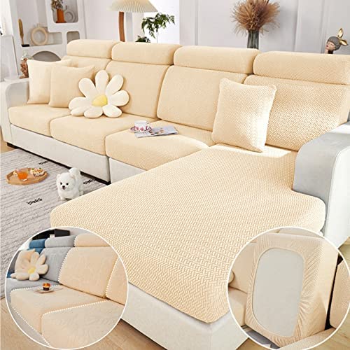 Magic Sofa Covers Couch Covers 2024 New Wear-Resistant Universal Sofa Covers Washable Stretch Couch Cushion Covers Slipcovers for Sectional Sofa (Texture Sea Blue,Pillowcase)