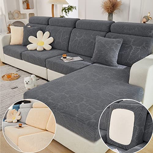 Magic Sofa Covers Couch Covers 2024 New Wear-Resistant Universal Sofa Covers Washable Stretch Couch Cushion Covers Slipcovers for Sectional Sofa (Texture Sea Blue,Pillowcase)