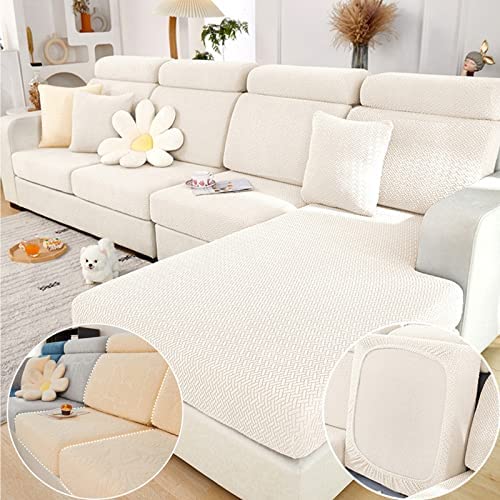 Magic Sofa Covers Couch Covers 2024 New Wear-Resistant Universal Sofa Covers Washable Stretch Couch Cushion Covers Slipcovers for Sectional Sofa (Texture Sea Blue,Pillowcase)